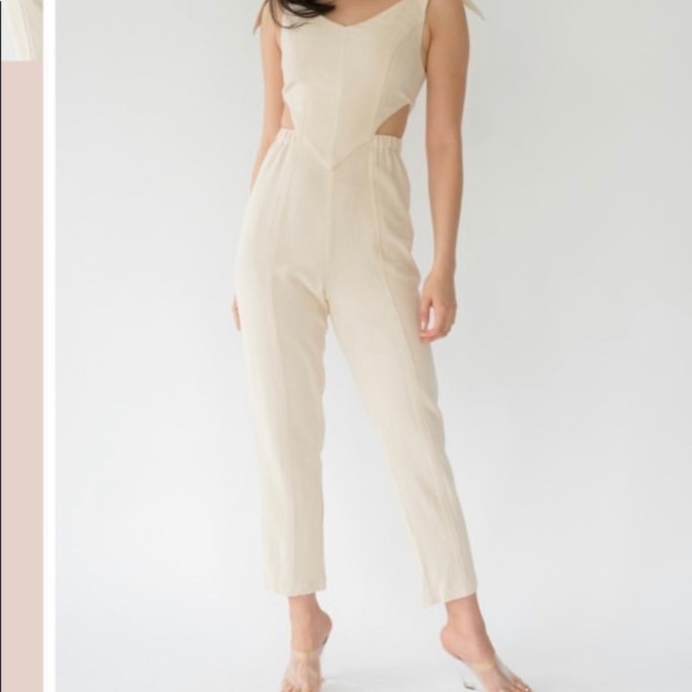 Tan jumpsuit